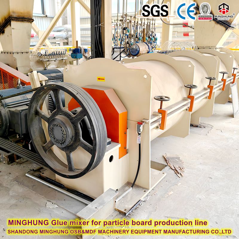 Lem mixer untuk jalur produksi papan partikel