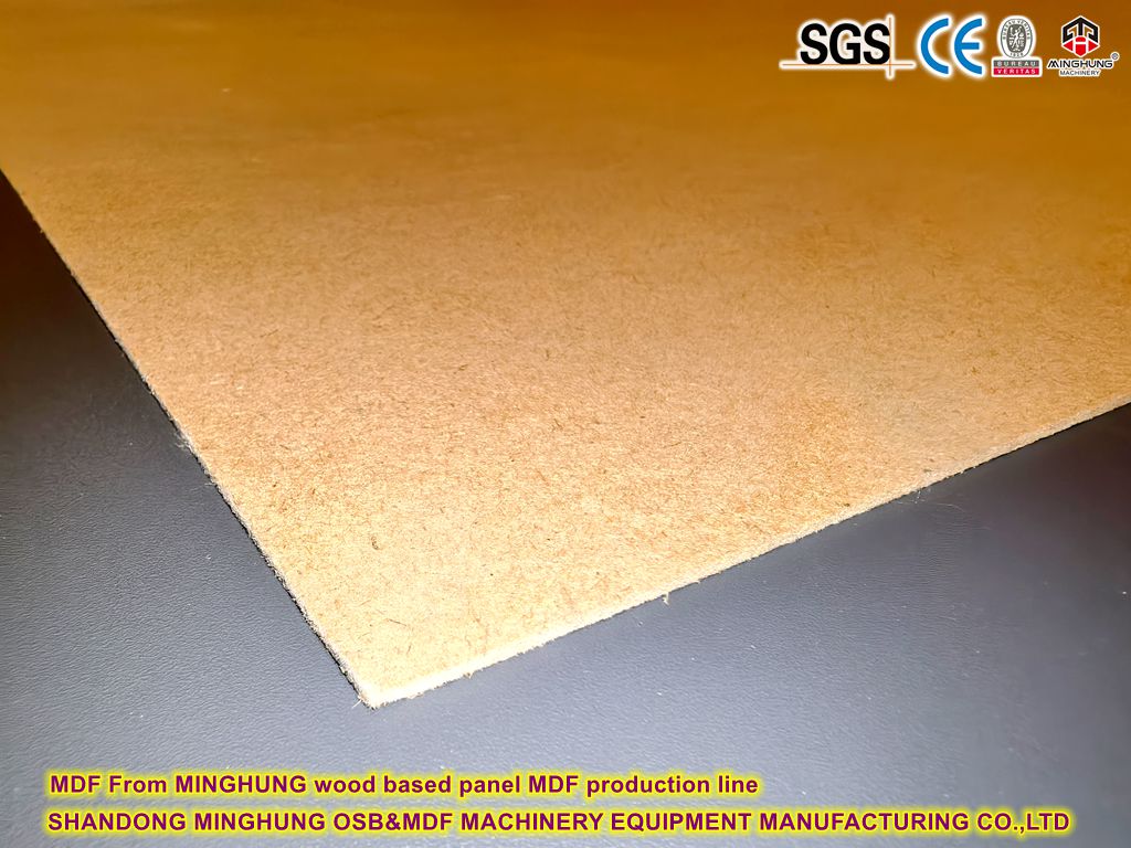 3mm 5mmmdf dari MINGHUNG Panel Berbasis Kayu MDF Produksi