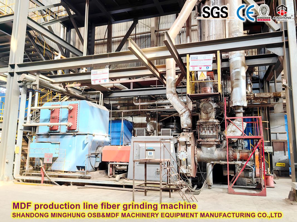 Mesin gerinda serat untuk jalur produksi MDF