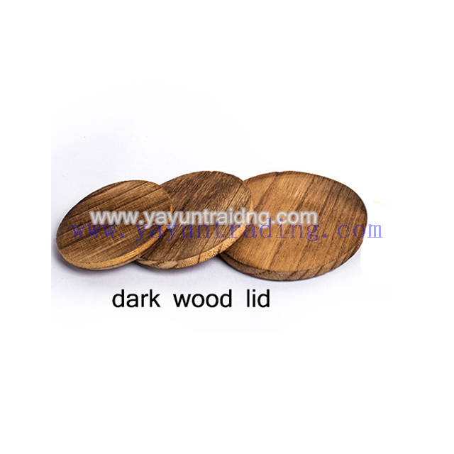 Wholesale 100ml 300ml 450ml 700ml white glass candle jars with wood lids cover