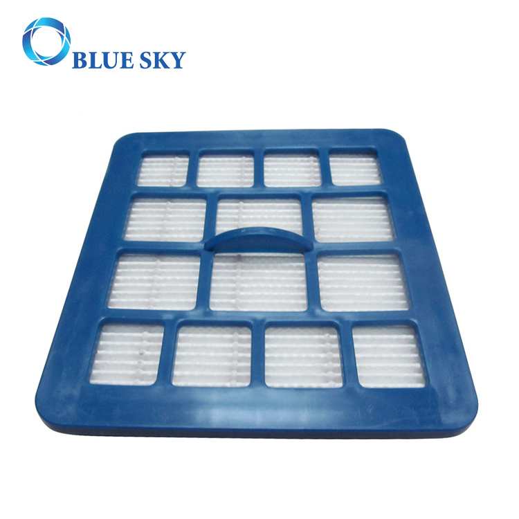 Reemplazos de filtro cuadrado de marco ABS azul para aspiradora
