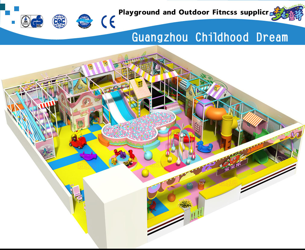 Mittlere Karikatur-Innenspielplätze mit Dia-Ausrüstung für Einkaufszentrum (H13-60022)
