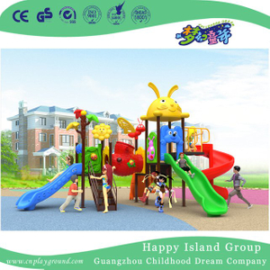 Neue Cartoon-Tierdach-Kinderspielplatzgeräte im Freien zum Verkauf (H17-B5)