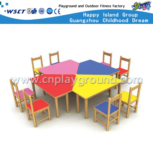 儿童木质学习桌椅组合套装家具(M11-07101)