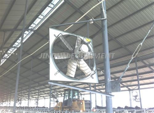 Hanging Type 6pcs stainless steel blade exhaust box Cooling Fan for dairy house air ventilation