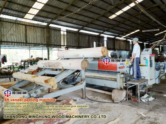 Mesin Veneer Mesin Mengupas Kayu untuk 2600mm Log