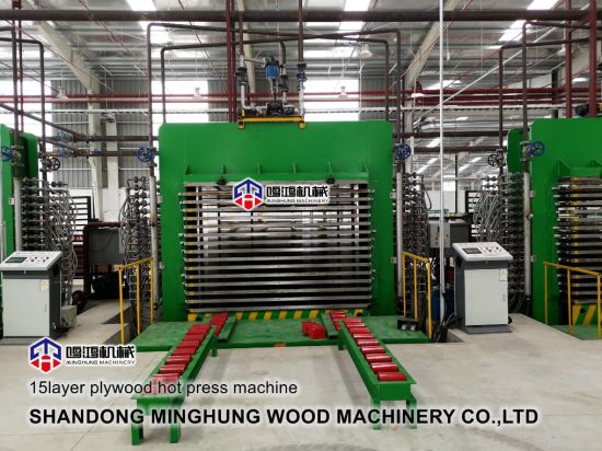 Woodworking Hidrolik Mesin Press Kayu Lapis Panas