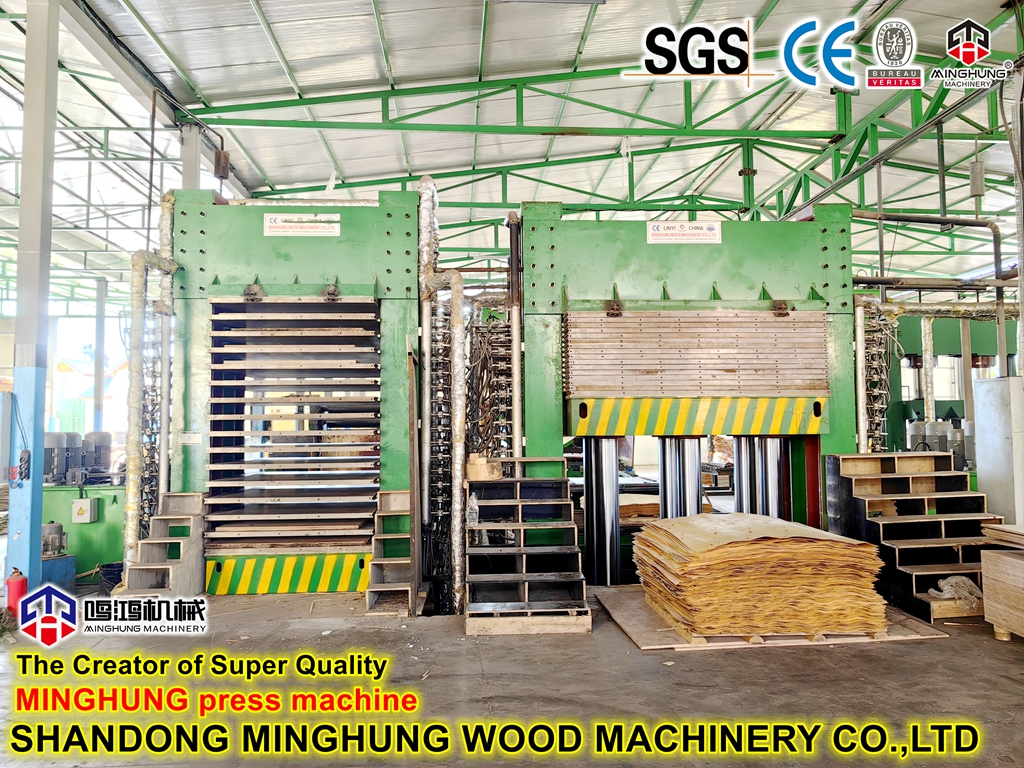 Mesin press panas China untuk pembuatan kayu lapis