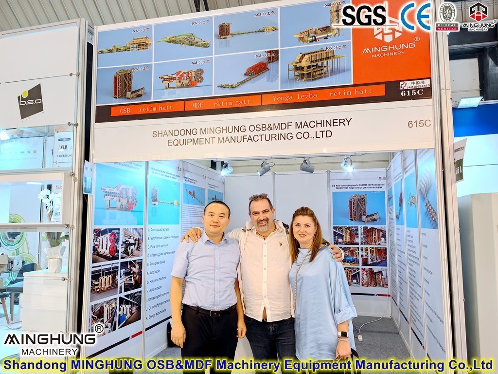 Cina Minghung Plywood Particleboard Fiberboard OSB MDF HDF Membuat Mesin -