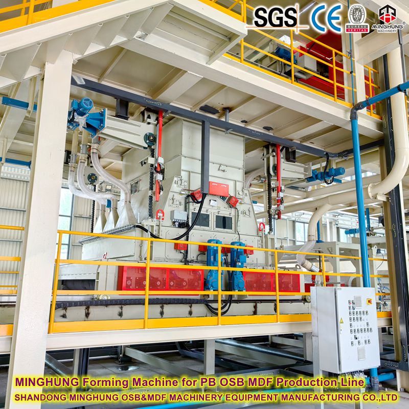 MINGHUNG mesin pembentuk untuk jalur produksi PB OSB MDF