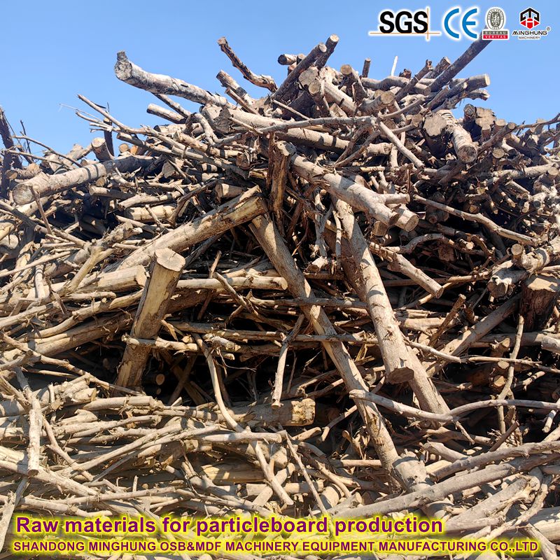 Bahan baku untuk produksi papan partikel