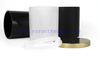 Black Matte Frosted Glass Candle Holder Jar With Metal Gold Rose Gold Black Cheap Lids