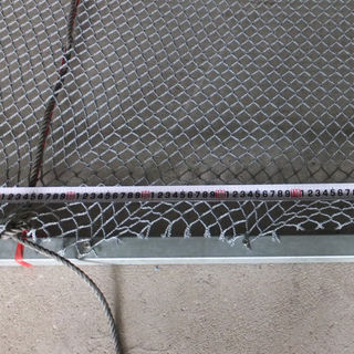 HDPE 330gsm grey color small mesh safety net