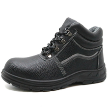SB-P standard leather steel toe industrial safety work shoes