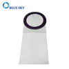 Bolsas de papel blanco para aspiradoras con revestimiento electrostático microfino