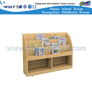 Полка хранения книги ребеят школьного возраста деревянная с шкафом (M11-08506)