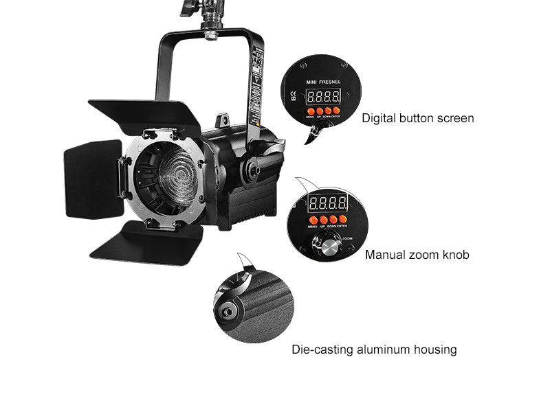 Mini fresnel led 60W