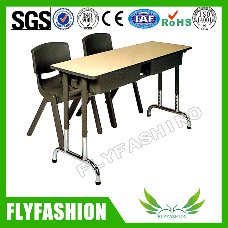 Special Design Double School Desk with Chair (SF-24D)