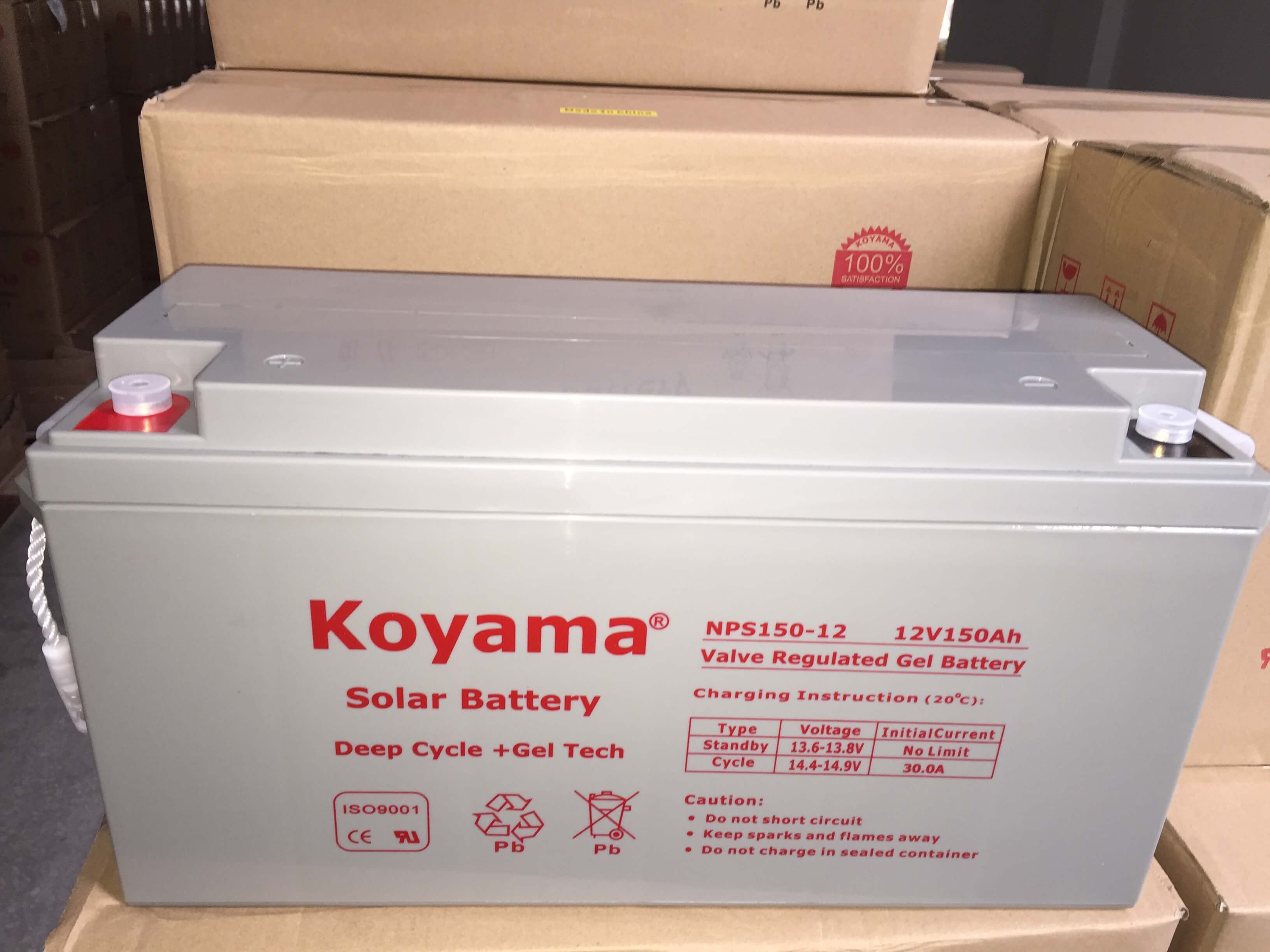 New 12V 150Ah Solar Gel Battery