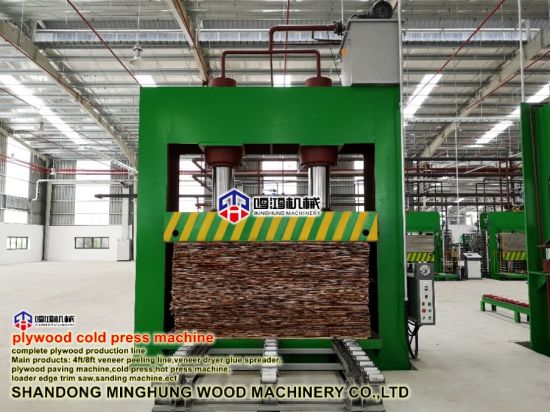 Pembukaan Max 1800mm Plywood Cold Press dengan Cylinder Hidrolik