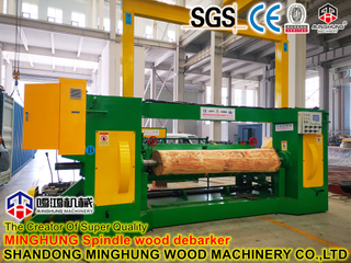 Mesin Pengerjaan Kayu Kayu Lapis CNC: Mesin Pengupas Veneer Putar Log Mesin Pengupas Veneer Inti Spindel Tipe Spindle