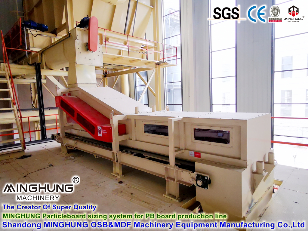 Pembuatan Lini Produksi OSB HDF MDF Cina: Mesin Pencampur Lem Papan Partikel Mesin Pencampur Lem
