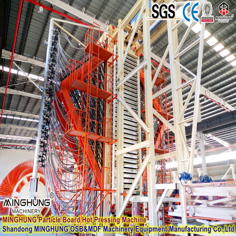  50.000 m³ garis papan partikel per tahun dengan pers multilayer 