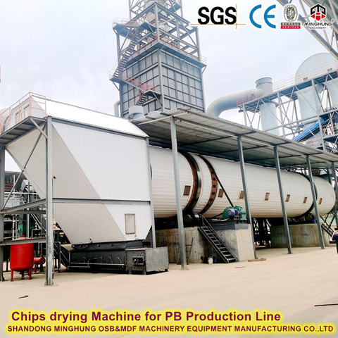 Ukuran yang dapat disesuaikan OSB Produksi Ketebalan 9/18/22mm output harian 1000m³