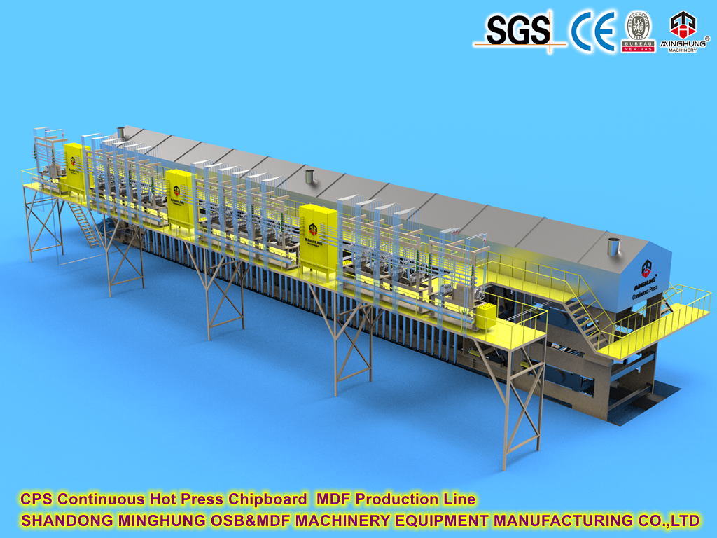 CPS Continuous Hot Press Chipboard Produksi