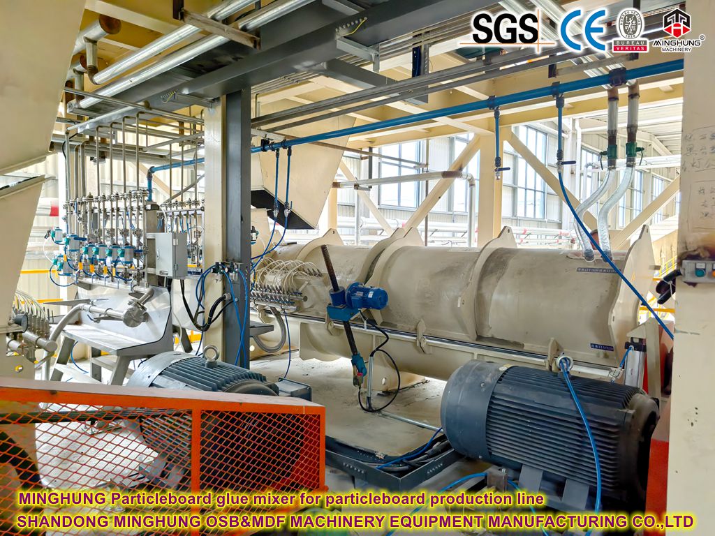 MINGHUNG Partikel Glue Mixer untuk Lini Produksi Partikel