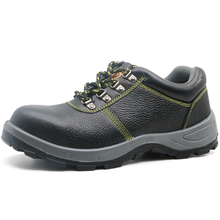 China black leather deltaplus sole anti static steel toe men work shoes