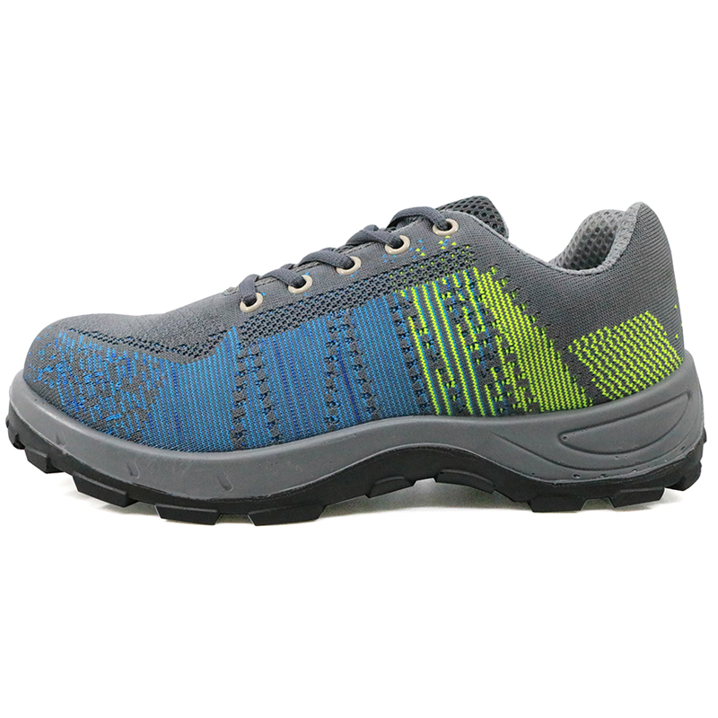 PU injection steel toe warehouse sport type safety shoes breathable