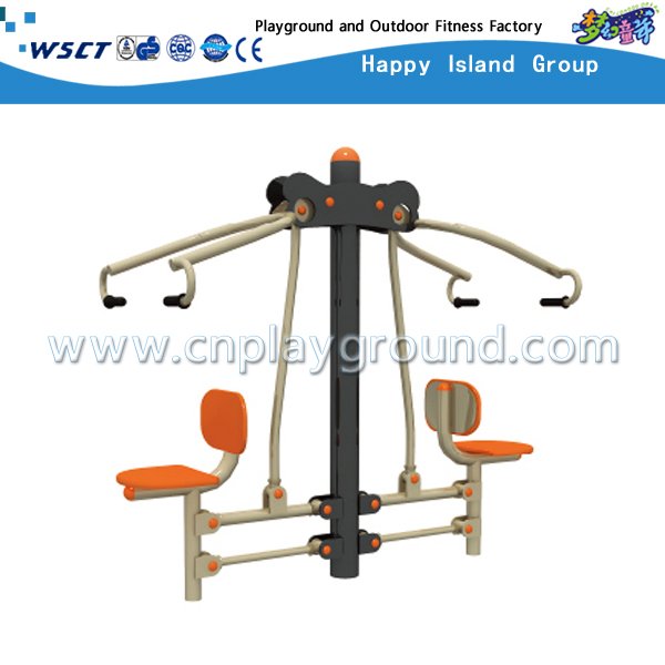 Qualitäts-im Freieneignung-Geräten-ziehende und sitzende Trainings-Maschine für zwei (HD-12106)