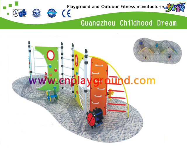 Kinder-Plastikdia-Kombinations-Klettergerüst-Spielplätze im Freien (A-17604)