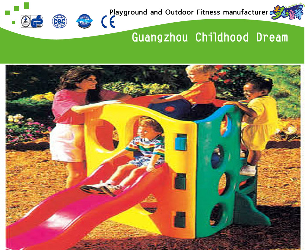 儿童户外塑料玩具跷跷板带滑梯 (M11-09303)