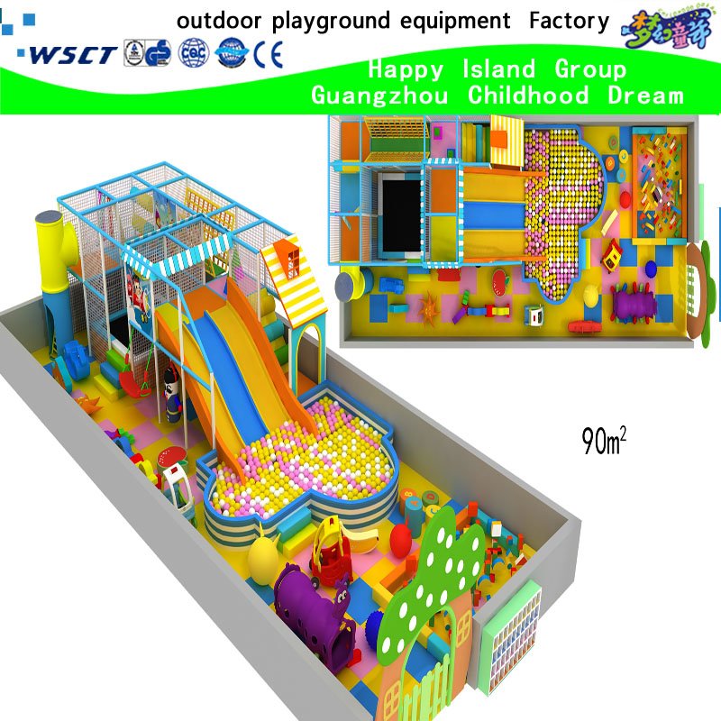 Indoor-Spielplatz mit Cartoon für Kinder Schloss und Vergnügungspark (H15-6004)
