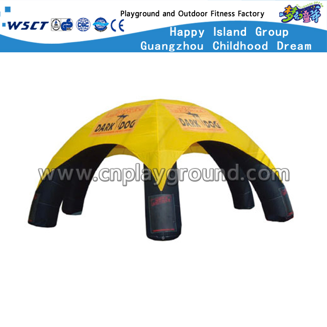 Hochwertige gelbe aufblasbare Zelte im Freien für Kinder (HD-9701)