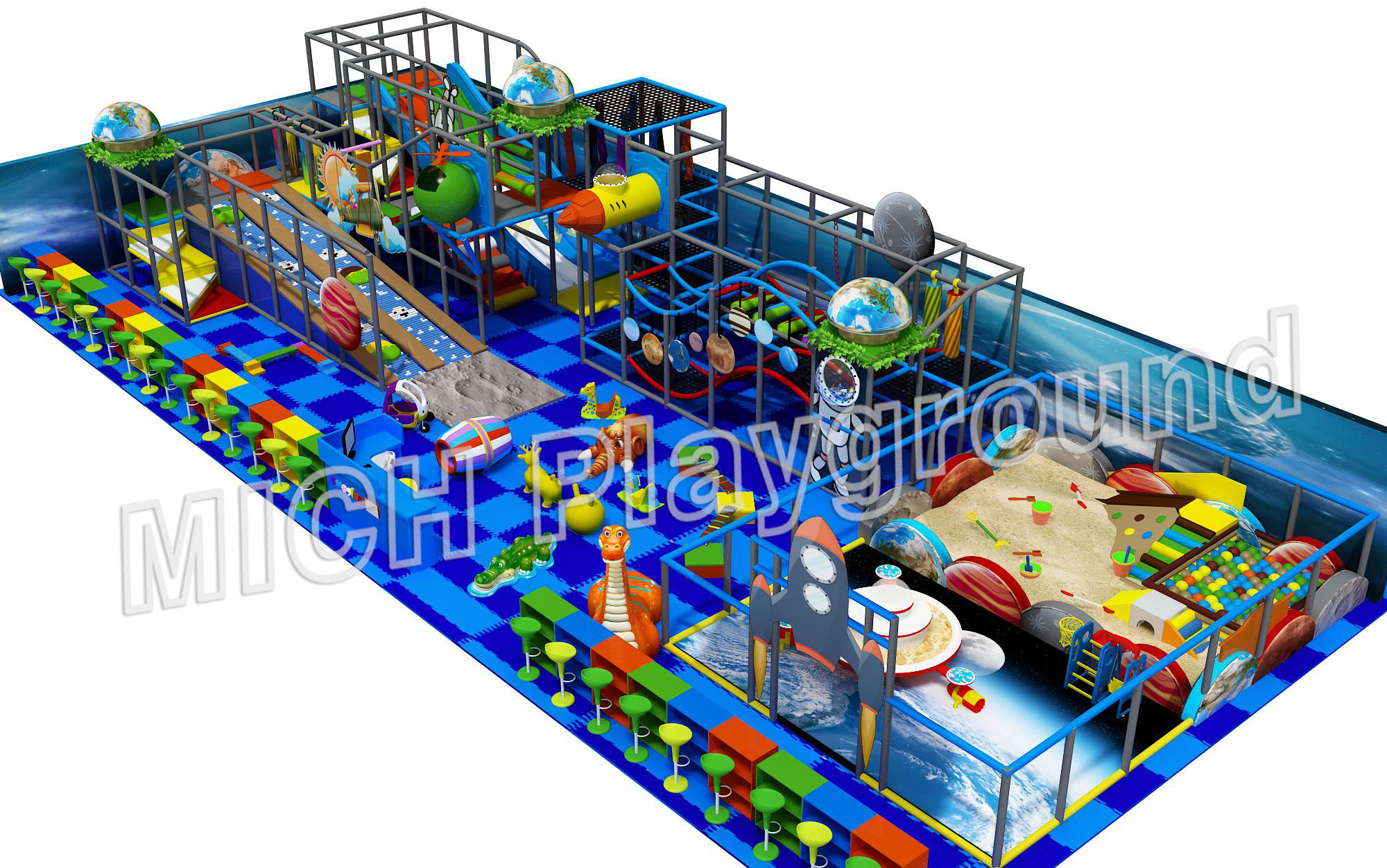 Mich Funny Indoor Amusement Playground 6629B