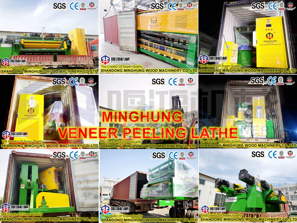 MINGHUNG mesin bubut pengupas veneer