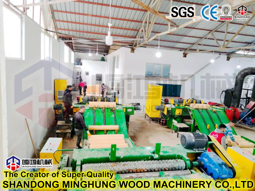 mesin bubut veneer putar