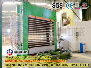 15 Bukaan Mesin Press Panas Kayu Lapis CNC Sepenuhnya Otomatis