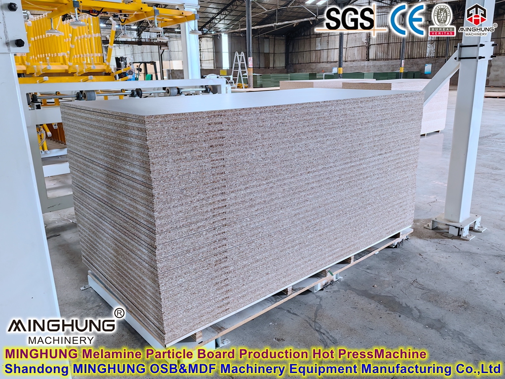 Mesin Press Produksi Papan Partikel Melamin
