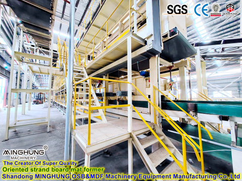 Lini Produksi Chipboard Papan Partikel MDF / HDF / OSB untuk Mesin Pembuat OSB 4X8FT, 60000cbm
