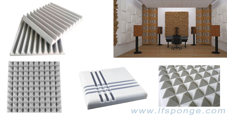 Acoustic-laboratory-or-studio-sound-absorbing-new-material---melamine-foam