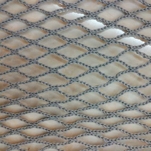 HDPE 330gsm grey color small mesh safety net