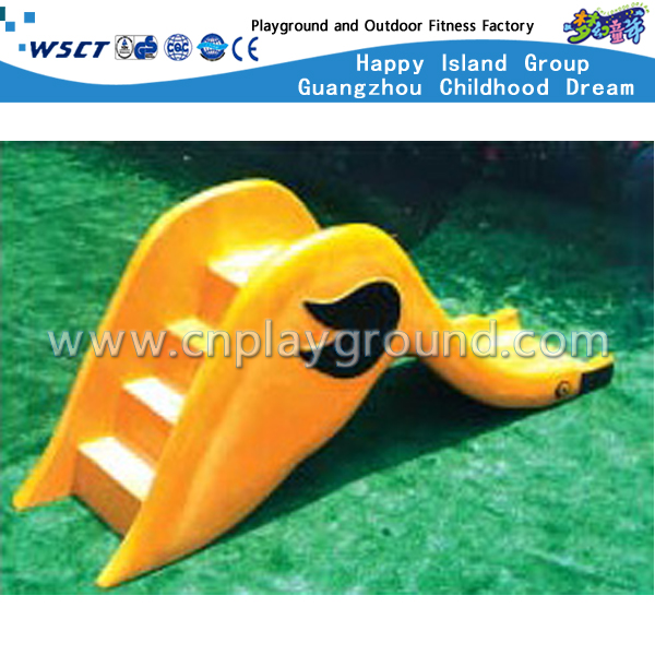 幼儿塑料玩具黄天鹅滑梯游乐设备 (M11-09804)