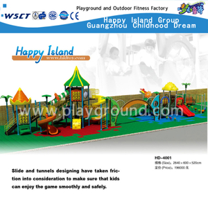 最大的儿童户外游乐园塞维利亚镀锌钢板游乐场(HD-4001)