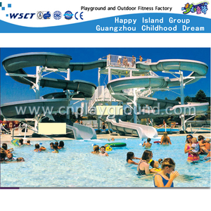 Familien-Wasserrutsche-Kombinationsausrüstung im Freien für Swimmingpool-Wasserspiel-Set (A-06602)