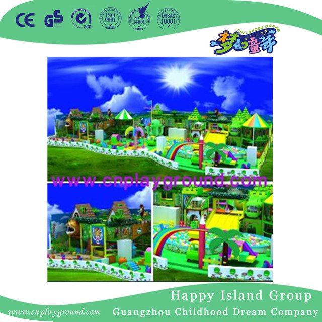 Weicher Indoor-Spielplatz für große Kinder für Vergnügungspark (H14-Grün)