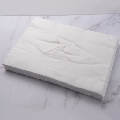 Disposable non-woven face rest pillow cover X style